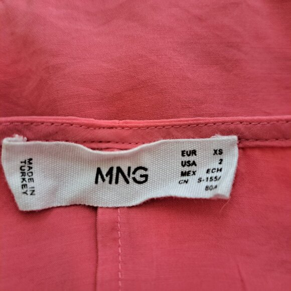 MNG Juniors Tiered Dress Pink Color Size 2 Sleeveless - Picture 3 of 6